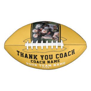 Thank you Coach Team Name and Team Photo Football