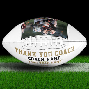Thank you Coach Team Name and Team Photo Football