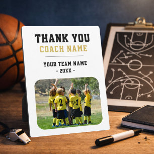 Thank you Coach Team Name Photo Plaque