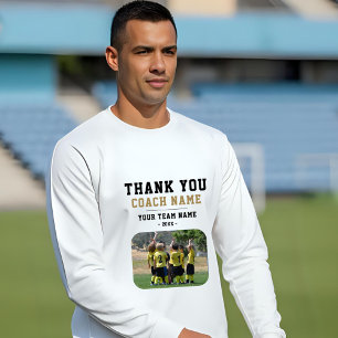 Thank you Coach Team Name Photo Sweatshirt