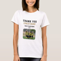 Thank you Coach Team Name Photo Woman