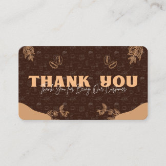 Thank You Coffee Lover Thank You Card