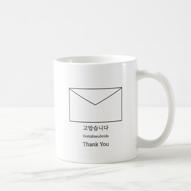 Thank you coffee mug (Right)
