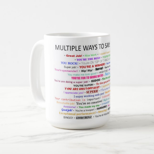 Thank You! Coffee Mug (Front Left)