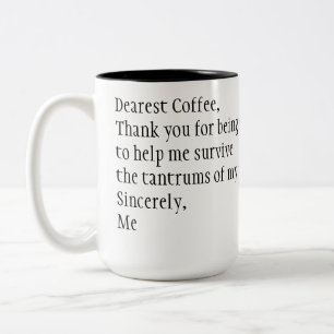 Thank you coffee Two-Tone coffee mug