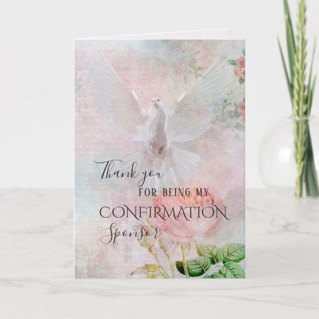 Thank You Confirmation Sponsor Holy Spirit (Front)
