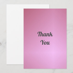 Thank You/Congratulations Thank You Card