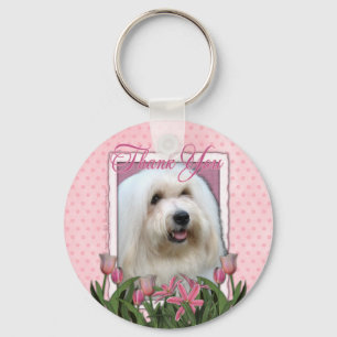 Thank You - Coton de Tulear Keychain