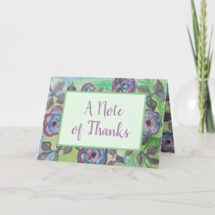 Thank you Country Floral Custom Message
