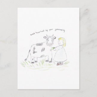 Thank_you_cow Postcard