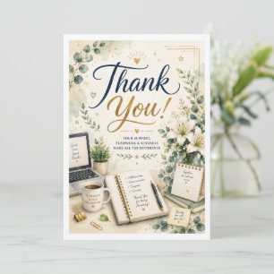 Thank You Coworker Office Success Appreciation Card