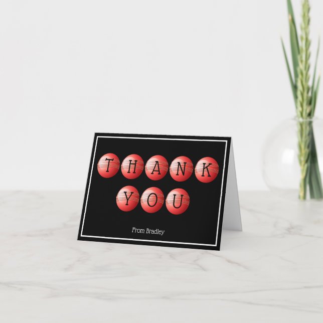 Thank You Cricket Custom Personalized (Front)