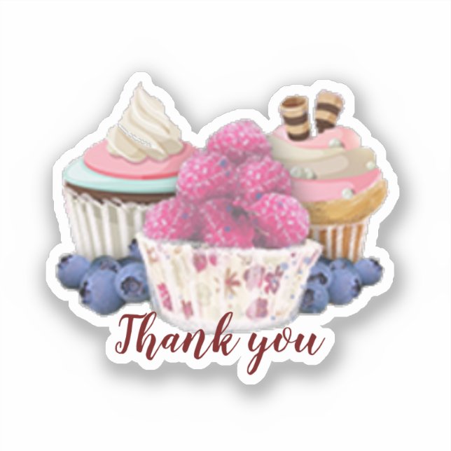 Thank you cup cakes  (Front)