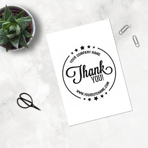 Thank You, Custom Business and Site,  Rubber Stamp