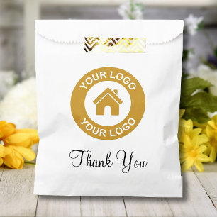 Thank You Custom Business Logo and Text Favour Bag