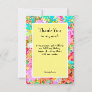 Thank You Custom Editable Text Any Occasion