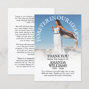 Thank You Custom Funeral Photo Sympathy Grief Invitation