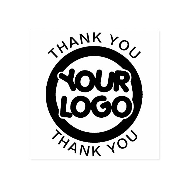 Thank You Custom Logo And Text Rubber Stamp (Imprint)