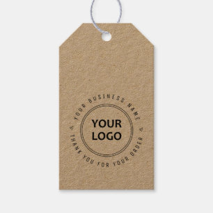 thank you custom logo business gift tags