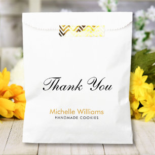 Thank You Custom Name Text Personalized Favour Bag