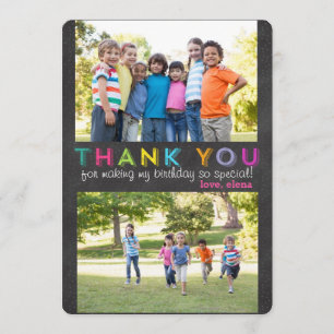 Thank you custom photo card