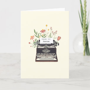 Thank you custom vintage typewriter