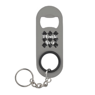Thank You Customer Appreciation Business Promotion Keychain Bottle Opener