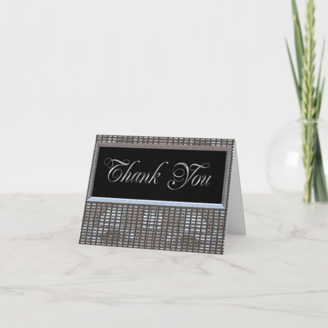 Thank You Customizable Sparkle Card (Front)