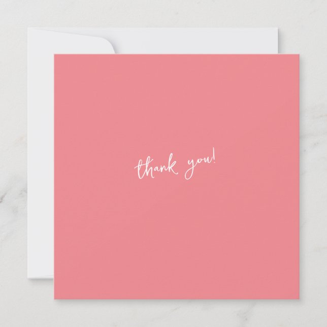 Thank you, customizable text invitation (Front)