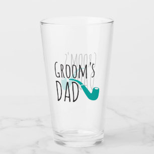 Thank You Dad Father of the Groom Fun Modern Pipe Glass