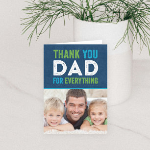 Thank You Dad Fathers Day Photo Card