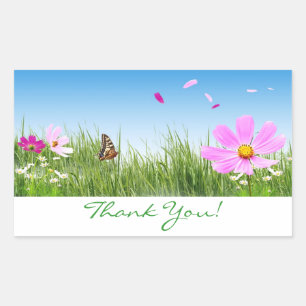 Thank You  Daisy Flower Garden Stickers