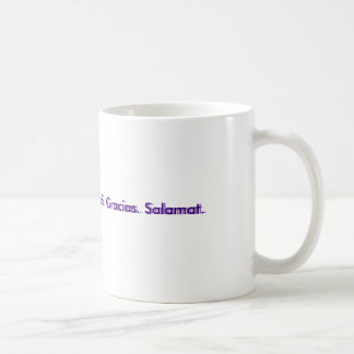 Thank You.  Danke. Merci. Gracias. Salamat., Th... Coffee Mug