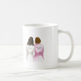 THANK YOU Dark Waves Bride Auburn Bob Mom Coffee Mug
