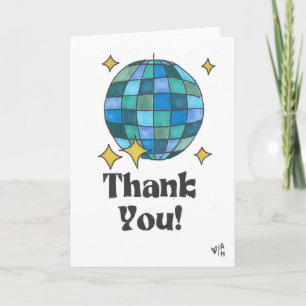 Thank You Disco Ball 1 Card