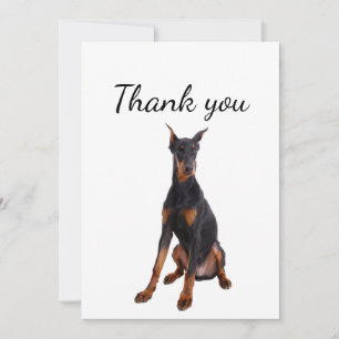 Thank You Doberman Dog Pet Animal 