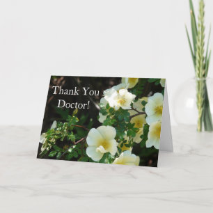Thank You Doctor-Pretty Yellow Floral Card