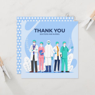 Thank You Doctors and Nurses Card