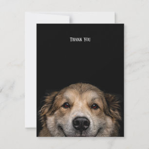 Thank you dog flat card