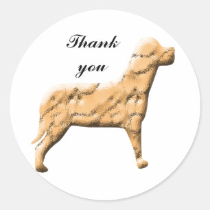 Thank You Dog Walker Pet Caregiver Appreciation Classic Round Sticker