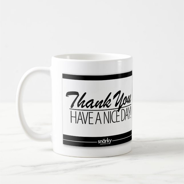 Thank You Doormat Mug (Left)