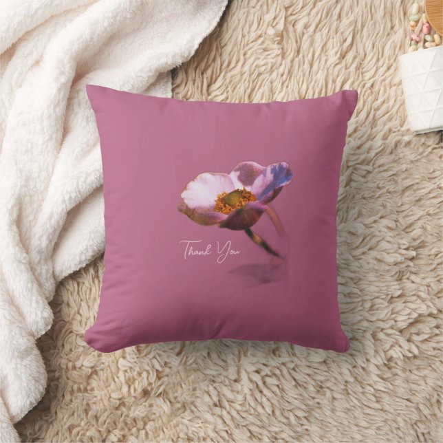 Thank You Dream Flowers – Elegant Fantasy Nature  Throw Pillow (Blanket)