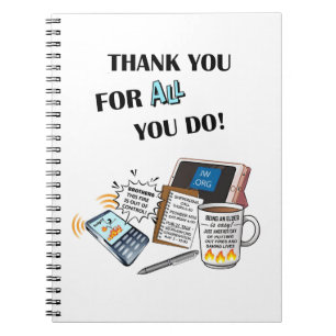 "Thank you Elders" Deserve Double Honor  Notebook