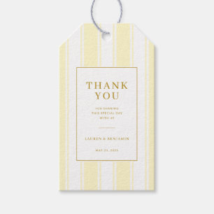 THANK YOU Elegant Cream Serif Gift Tags