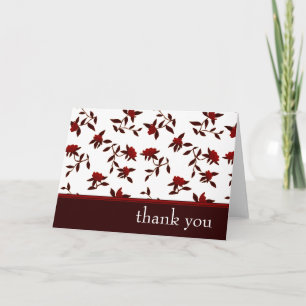thank you : elegant floral : card