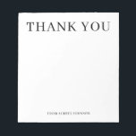 Thank You Elegant Simple Notepad<br><div class="desc">Elegant and simple notepad features bold serif font. Minimalist look perfect for business or personal notes.</div>