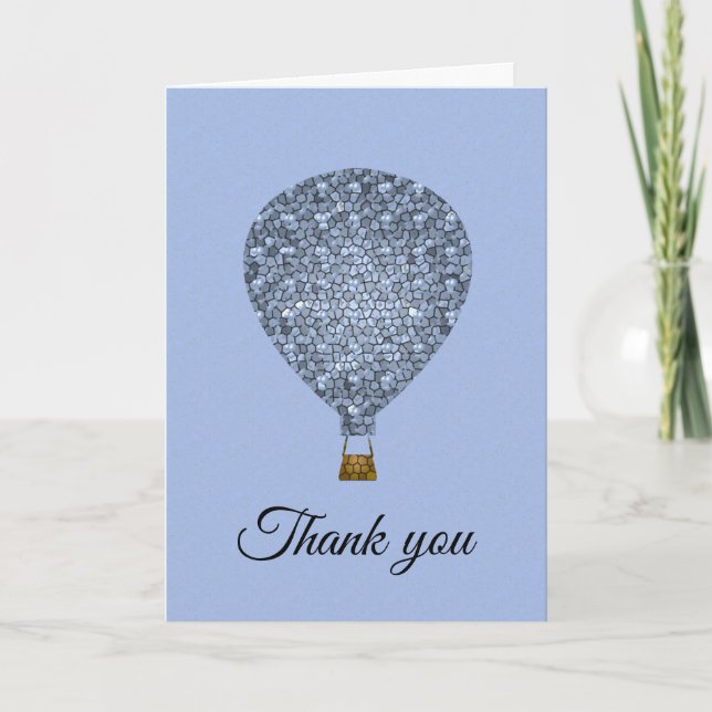 Thank You Employee Appreciation Mosaic Balloon Card (Front)