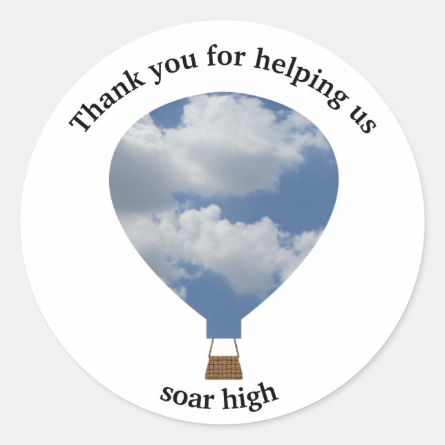 Thank You Employee Recognition Appreciation Classic Round Sticker (Front)