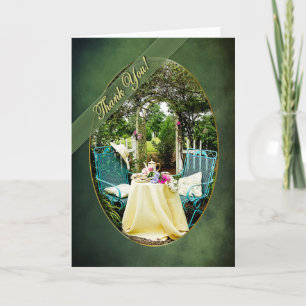 THANK YOU - ENGLISH COTTAGE GARDEN - UPRIGHT CARD