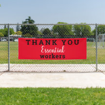 Thank You Essential Workers Banner